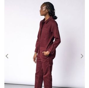 Wildfang pomegranate coveralls